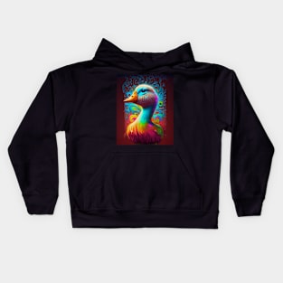 psychedelic goose Kids Hoodie